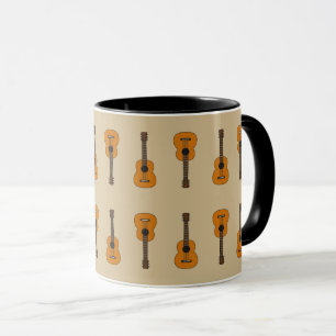 Simple Acoustic Guitar Cartoon Mug
