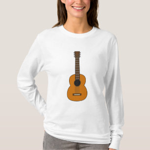 Simple Acoustic Guitar Cartoon T-Shirt