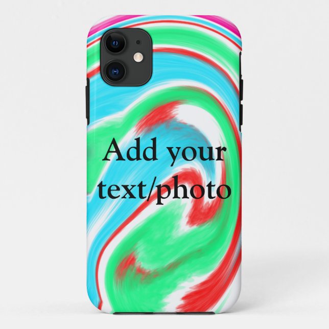 Simple acrylic pour marble add your text name cust Case-Mate iPhone case (Back)