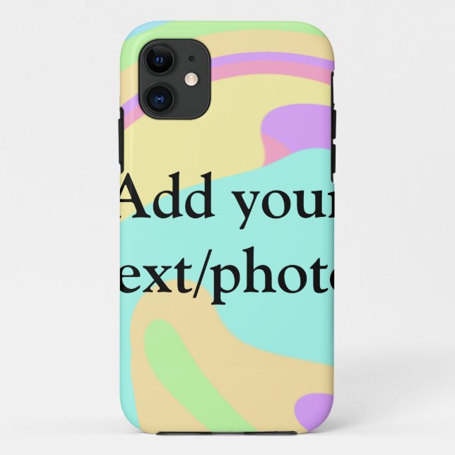 Simple acrylic pour marble add your text name cust Case-Mate iPhone case (Back)