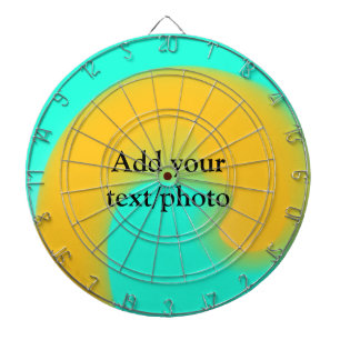Simple acrylic pour marble add your text name cust dartboard