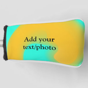 Simple acrylic pour marble add your text name cust golf head cover