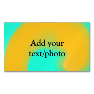 Simple acrylic pour marble add your text name cust Magnetic business card