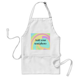 Simple acrylic pour marble add your text name cust standard apron