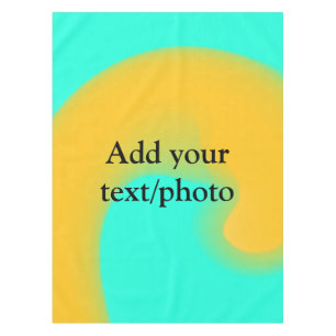 Simple acrylic pour marble add your text name cust tablecloth