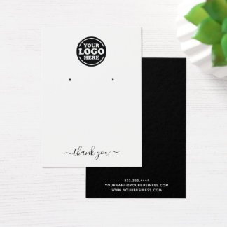 Simple Add Logo Jewellery Earring Display Card