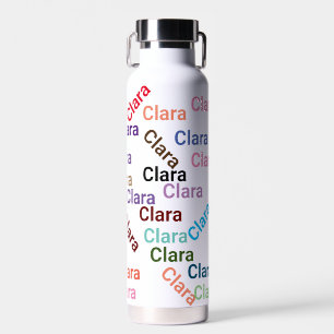 SIMPLE add name typography calligraphy colour name Water Bottle