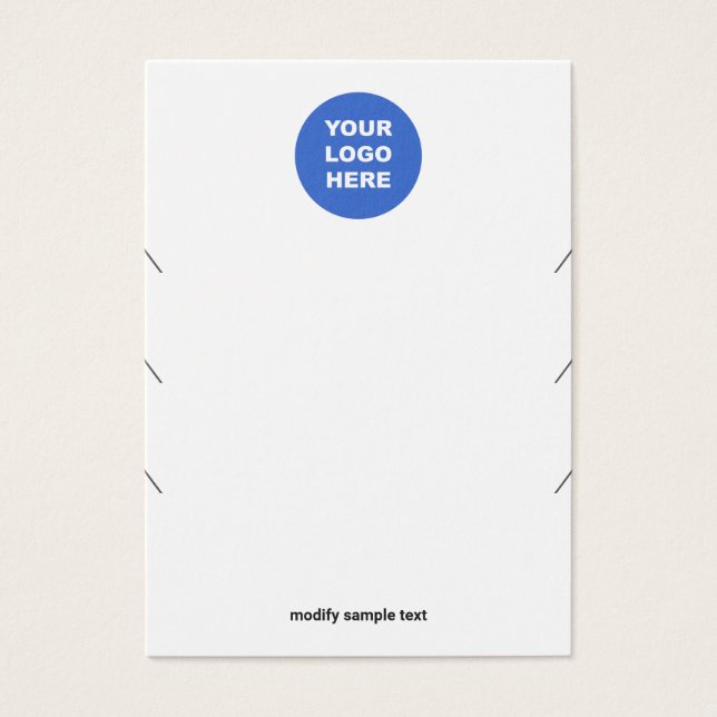 Simple Add Your Logo 3 Necklace Bracelet Display (Front)