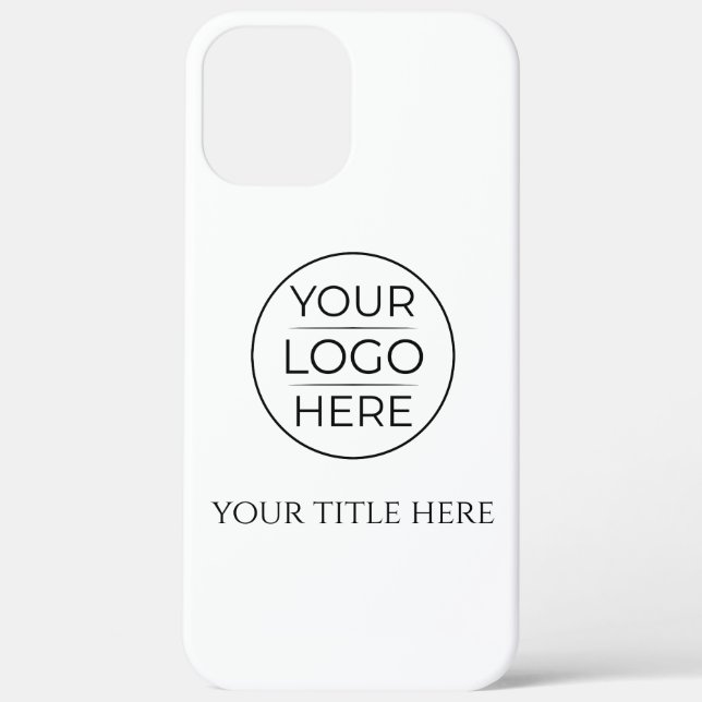 Simple Add Your Logo Business Case-Mate iPhone Case (Back)