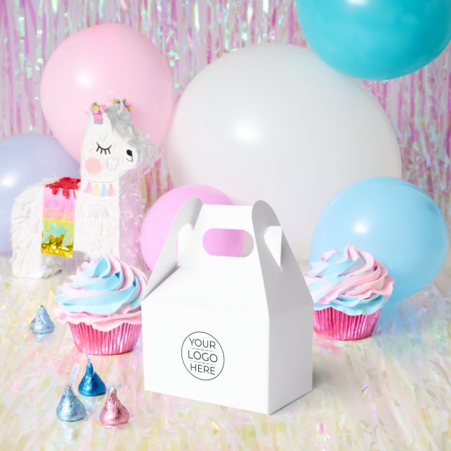 Simple Add Your Logo Business Favour Box (Party)
