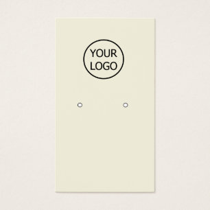 simple add your logo custom earrings display