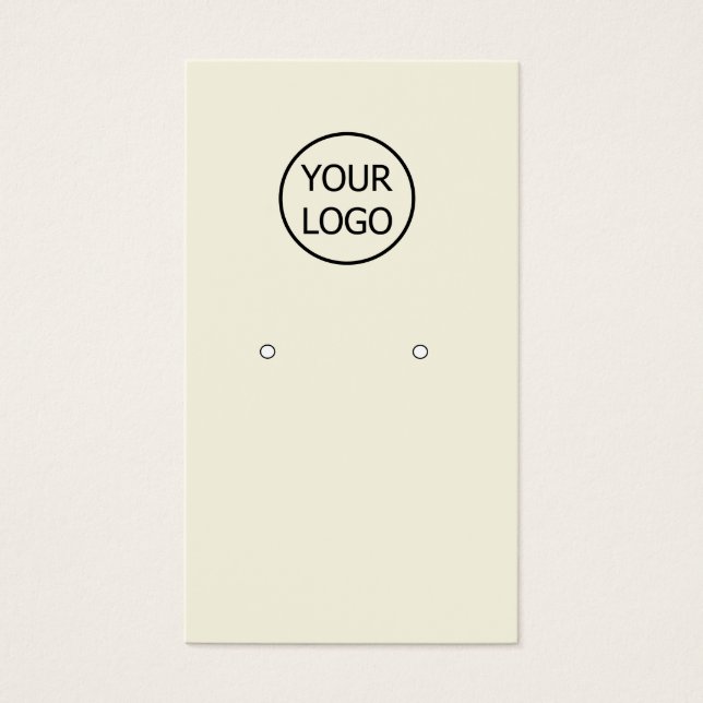 simple add your logo custom earrings display (Front)