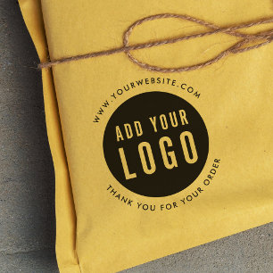 Simple Add Your Logo Website Business Thank You Rubber Stamp