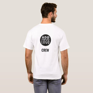 Simple Add Your Own Logo Business Employee T-Shirt