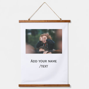 simple add your photo text kids funny holidays fam hanging tapestry