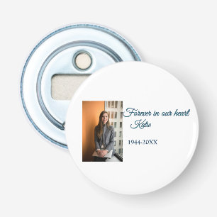 simple Add your photo text memorial keepsake Bottle Opener