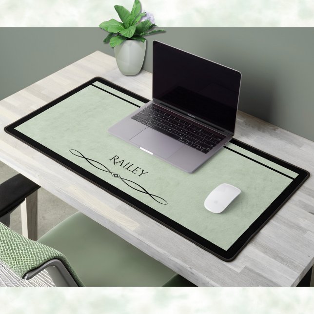 Simple Administrative Professional Sage Green Desk Mat (Give an accessory that is as reliable and professional as they are!)