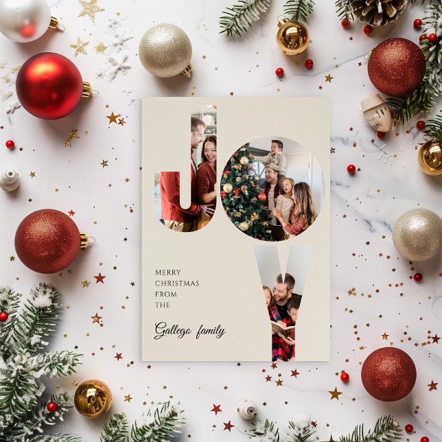 Simple Aesthetic Family Photo Christmas Card (Creator Uploaded)