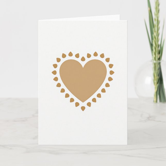 Simple Aesthetic Heart Card (Front)