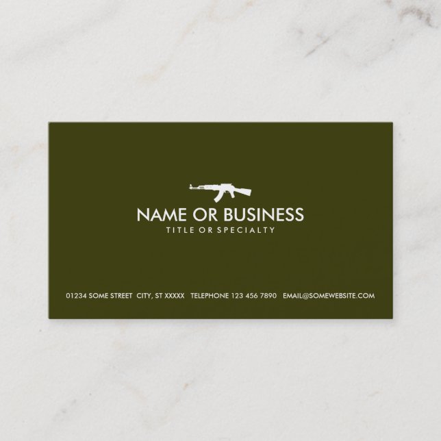 simple ak47 business card (Front)