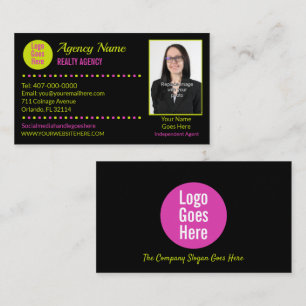 Simple All Industries Generic Photo Template Busin Business Card