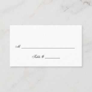 Simple, All Occasion - Table Assignment Cards