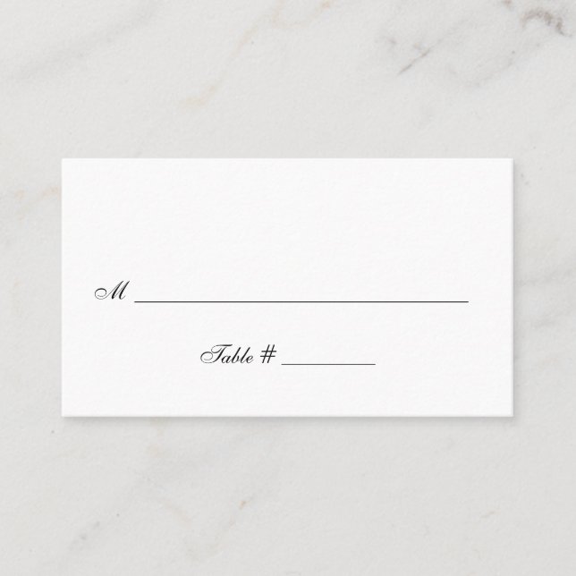 Simple, All Occasion - Table Assignment Cards (Front)