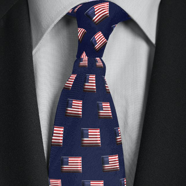 Simple American Flag Pattern Tie (Creator Uploaded)