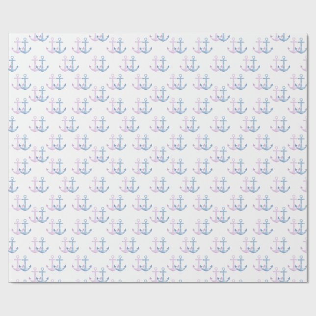 Simple Anchor Duo! Wrapping Paper (Flat)