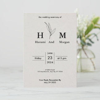 Simple and Affordable Rustic Wedding Invitations