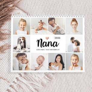 Simple and Chic   Heart Photo Collage for Nana Calendar