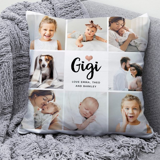 Simple and Chic | Photo Collage and Heart for Gigi Cushion (Creator Uploaded)