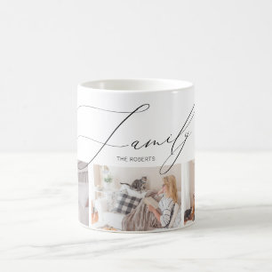 Simple and Chic Photo Collage   Family Coffee Mug