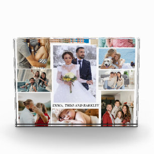 Simple and Chic Photo Collage Wedding and family Block