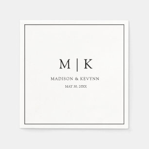 Simple and Chic   Wedding Napkins