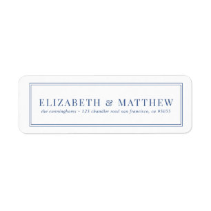 Simple and Classic Return Address Label
