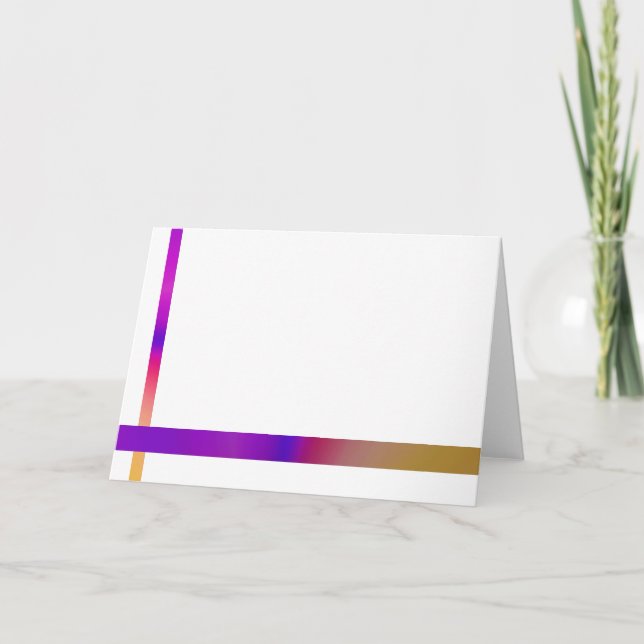 Simple and Colourful Design Thank You Card (Front)