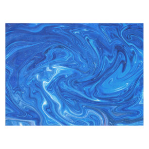 Simple and Elegant Blue Marble Abstract Artwork   Tablecloth