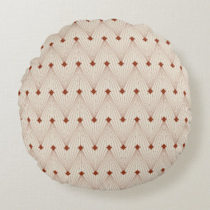 Simple and elegant Christmas tree Round Cushion