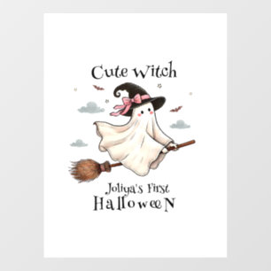 Simple and Elegant Cute witch first Halloween