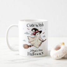Simple and Elegant Cute witch first Halloween