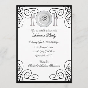 Simple and Elegant Dinner Party Invitations