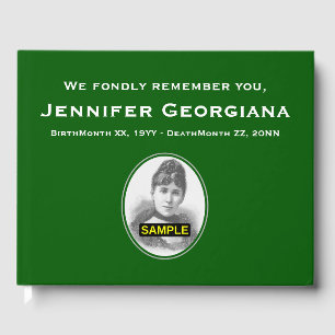 Simple and Elegant Funeral Guest Book