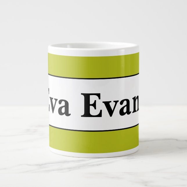 Simple and Elegant Large Coffee Mug (Front)