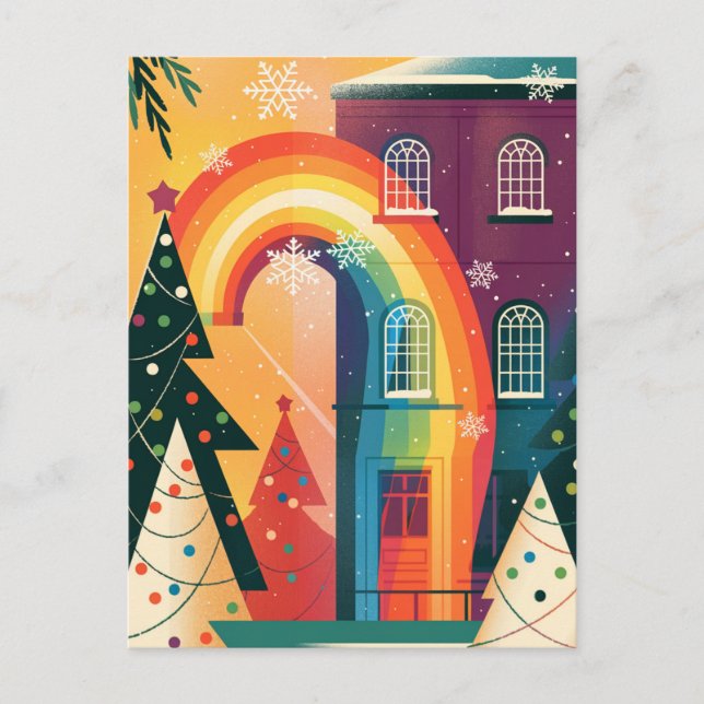 Simple and Elegant Modern Gay Christmas Card (Front)