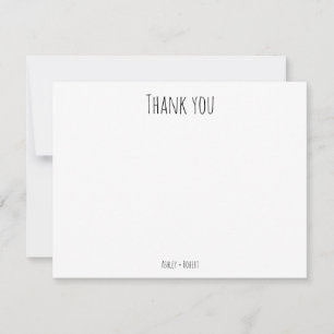 Simple and Elegant Personalised Thank You Card