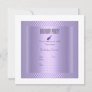 simple and elegant ripple birthday invitation
