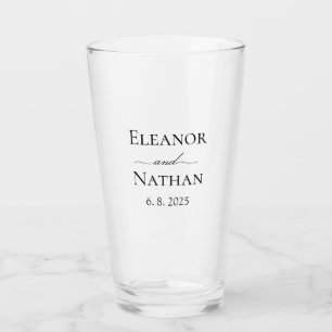 Simple and Elegant Spring Summer Wedding Glass Cup