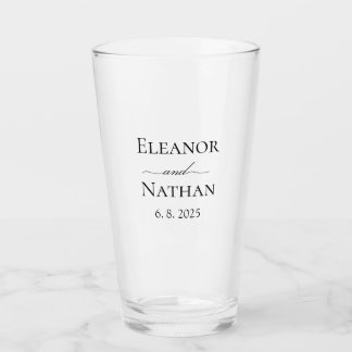 Simple and Elegant Spring Summer Wedding Glass Cup