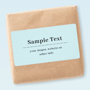 Simple and Elegant Text Template Light Blue